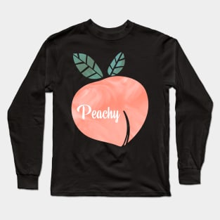 Peachy A Cute Art - Cute Summertime Love In Tumblr-Style Long Sleeve T-Shirt